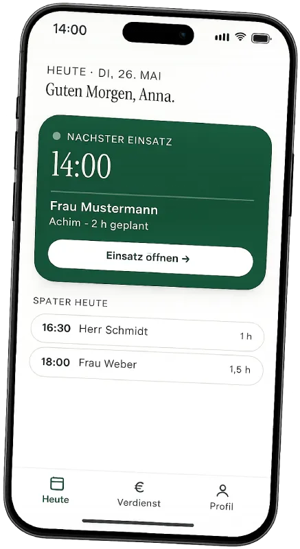 Die Helferdesk-App auf dem iPhone